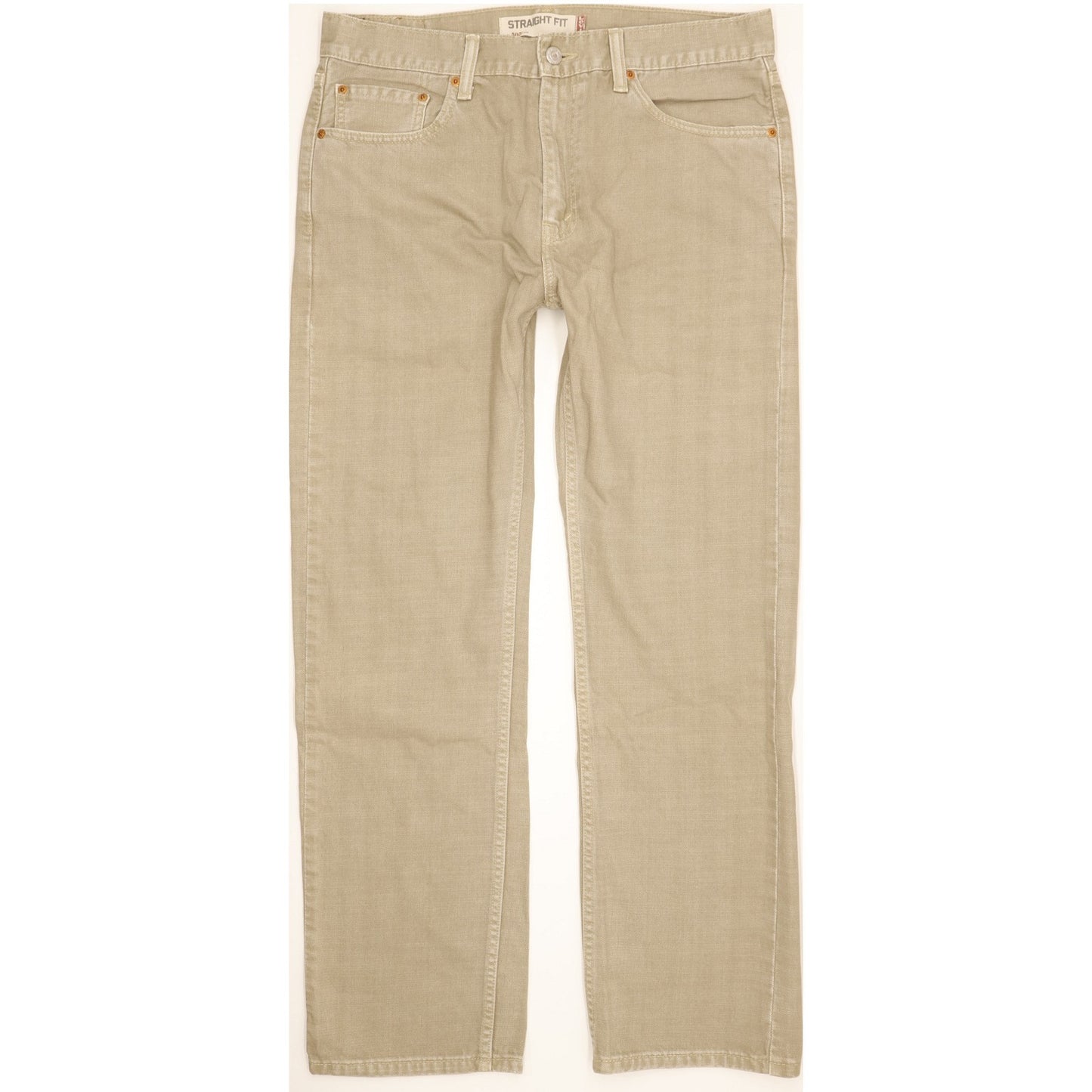 Levi's 505 Men Beige Straight Regular Jeans W33 L30