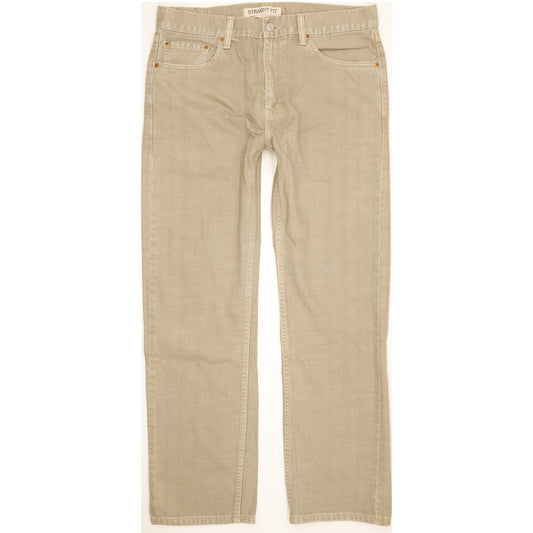 Levi's 505 Men Beige Straight Regular Jeans W33 L30