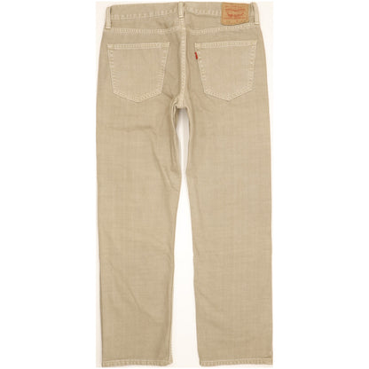 Levi's 505 Men Beige Straight Regular Jeans W33 L30