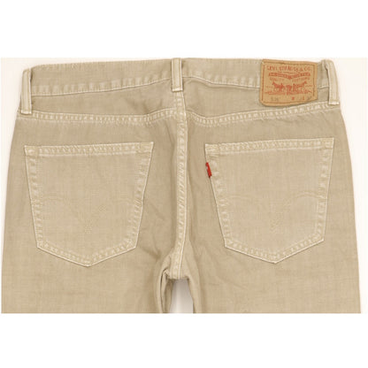 Levi's 505 Men Beige Straight Regular Jeans W33 L30