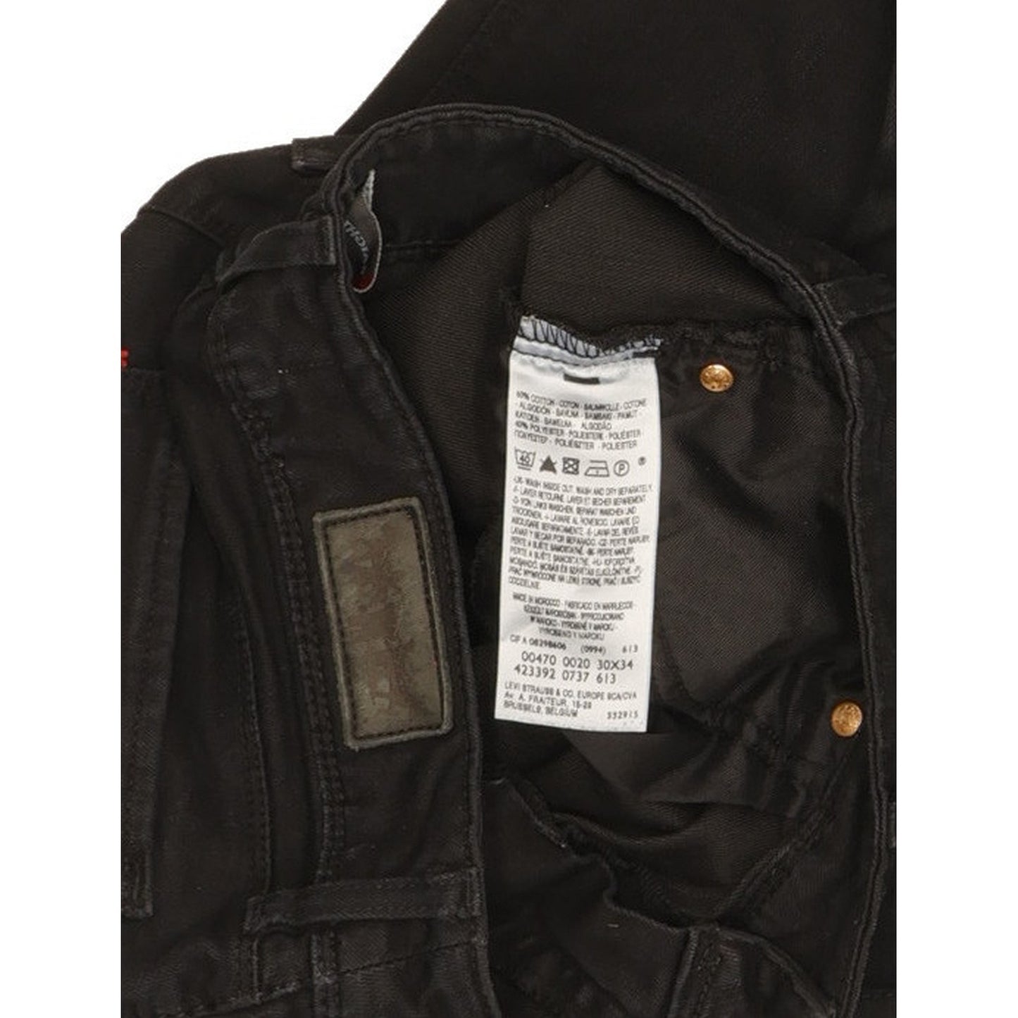 Levi's 470 Women Black Straight Slim Jeans W30 L33