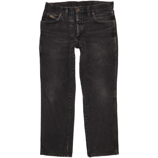 Wrangler Texas Men Black Straight Regular Jeans W36 L29