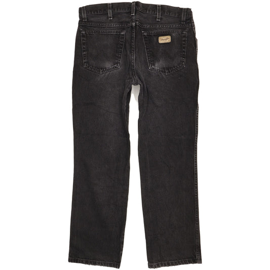 Wrangler Texas Men Black Straight Regular Jeans W36 L29