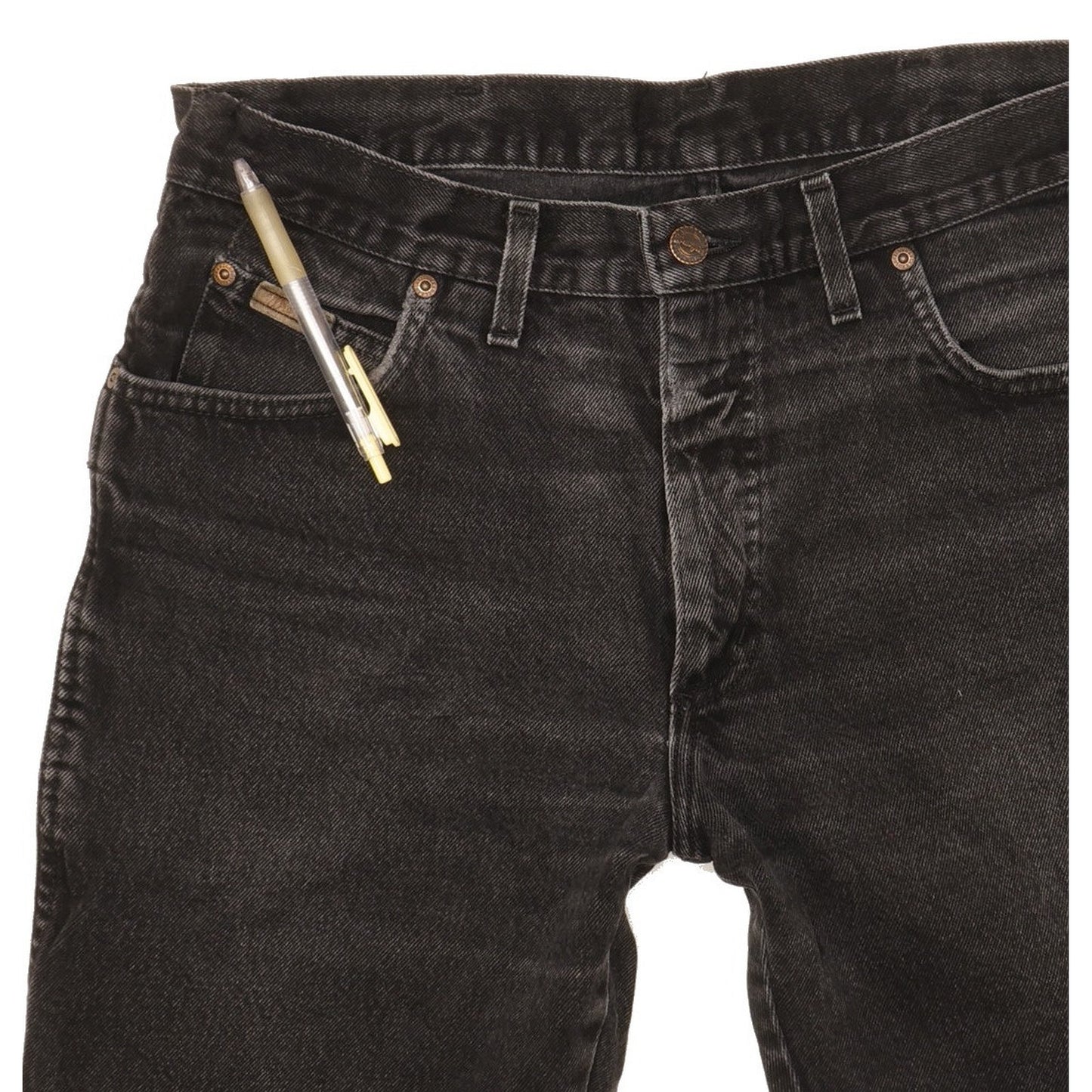 Wrangler Texas Men Black Straight Regular Jeans W36 L29