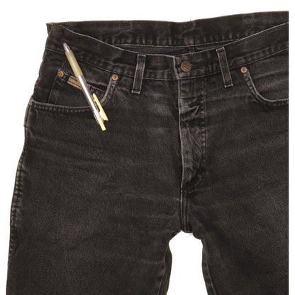 Wrangler Texas Men Black Straight Regular Jeans W36 L29