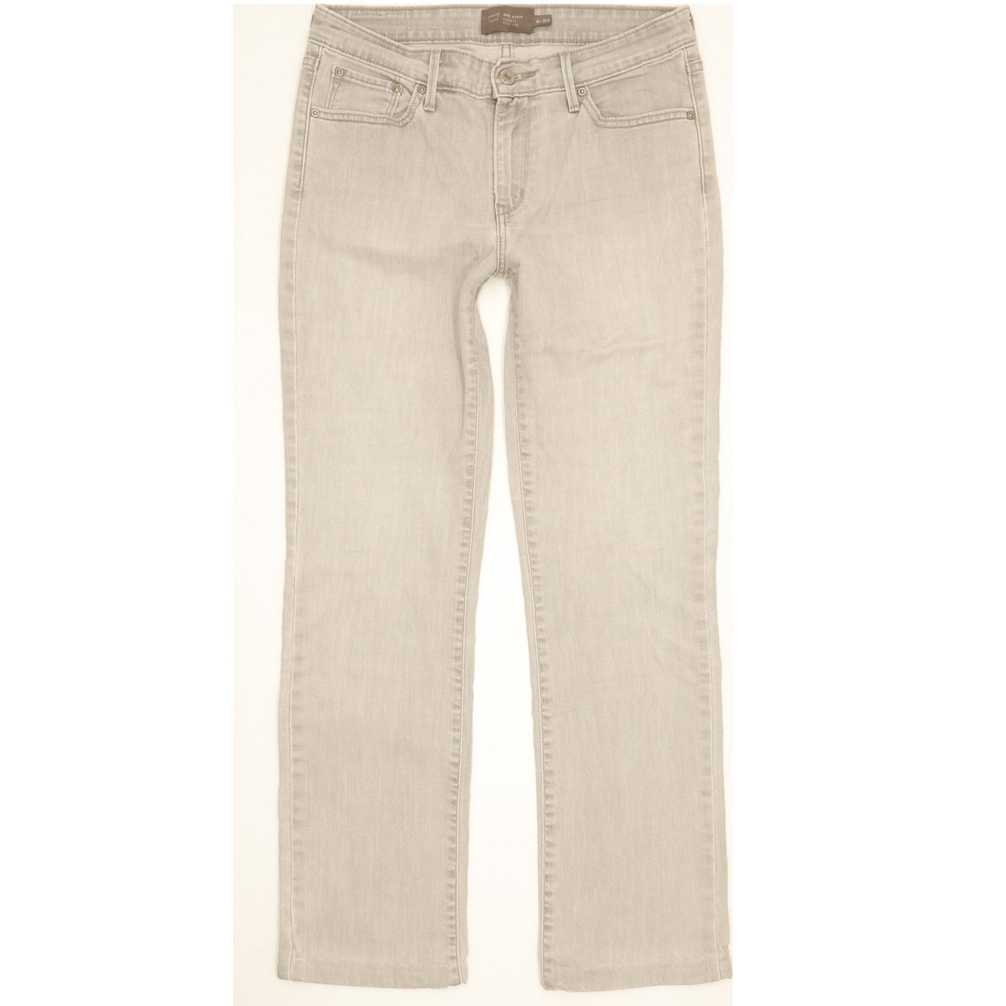 Levi's Demi Curve Women Grey Straight Classic Stretch Jeans W29 L29