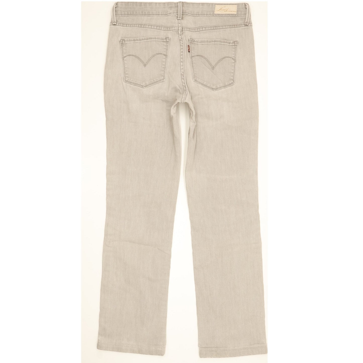 Levi's Demi Curve Women Grey Straight Classic Stretch Jeans W29 L29