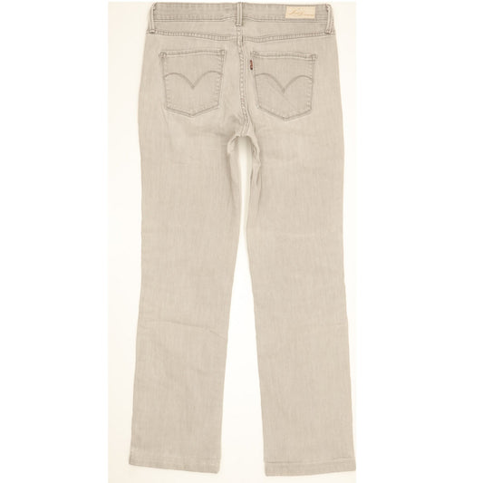 Levi's Demi Curve Women Grey Straight Classic Stretch Jeans W29 L29