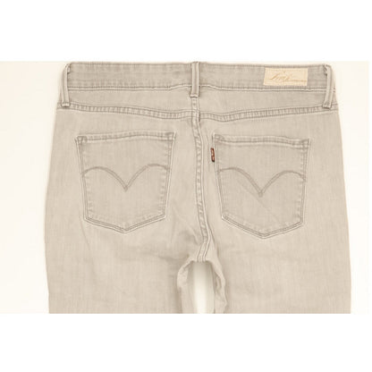 Levi's Demi Curve Women Grey Straight Classic Stretch Jeans W29 L29