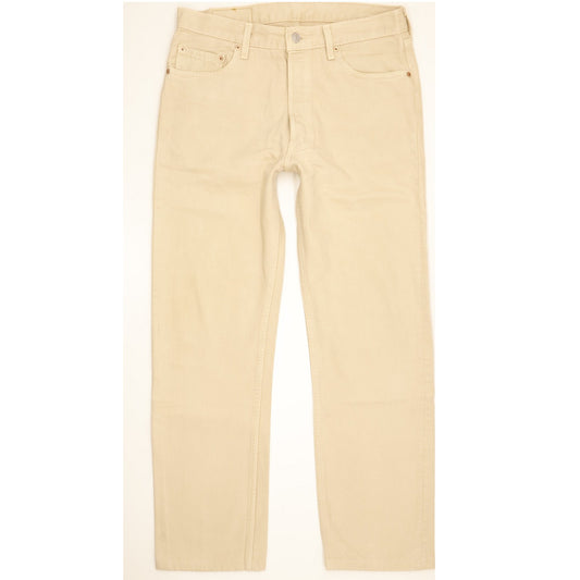 Levi's 501 Made in USA Men Beige Straight Regular Jeans W34 L30