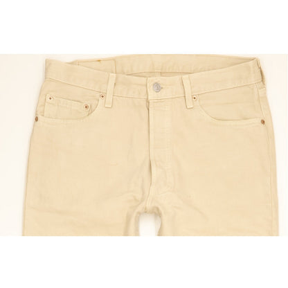 Levi's 501 Made in USA Men Beige Straight Regular Jeans W34 L30