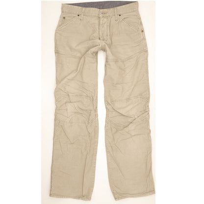 G-Star Elwood Men Beige Straight Regular Trousers W32 L33