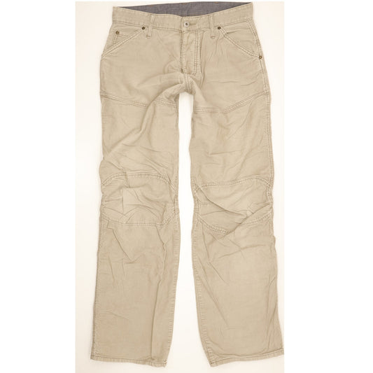 G-Star Elwood Men Beige Straight Regular Trousers W32 L33