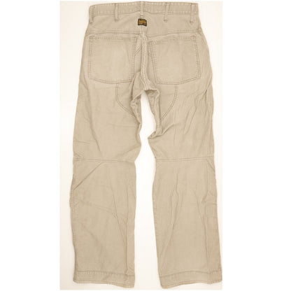 G-Star Elwood Men Beige Straight Regular Trousers W32 L33