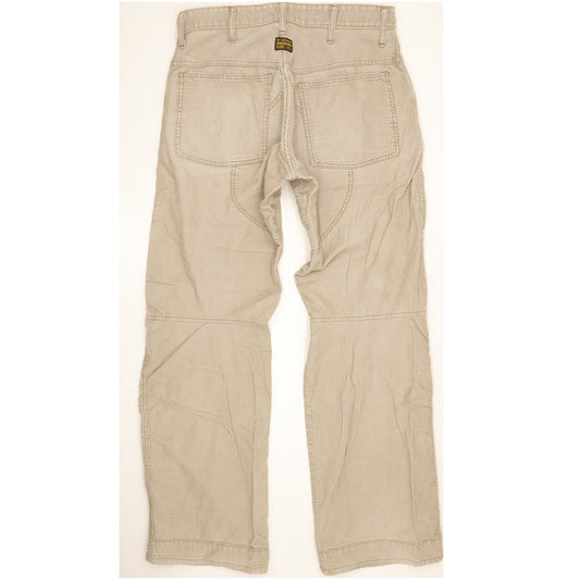 G-Star Elwood Men Beige Straight Regular Trousers W32 L33
