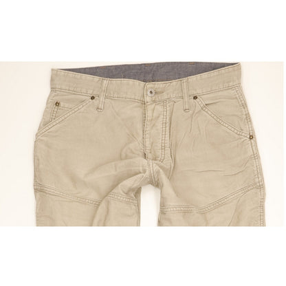 G-Star Elwood Men Beige Straight Regular Trousers W32 L33