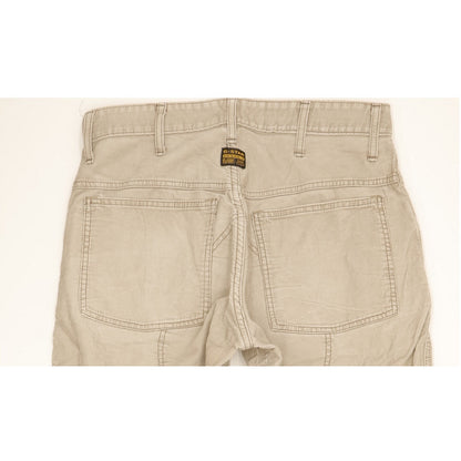 G-Star Elwood Men Beige Straight Regular Trousers W32 L33