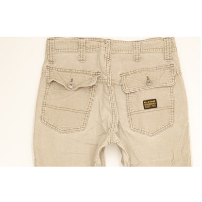G-Star Men Beige Bootcut Slim Trousers W28 L31