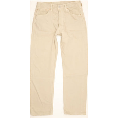 Levi's 501 Made in USA Men Beige Straight Regular Jeans W32 L30