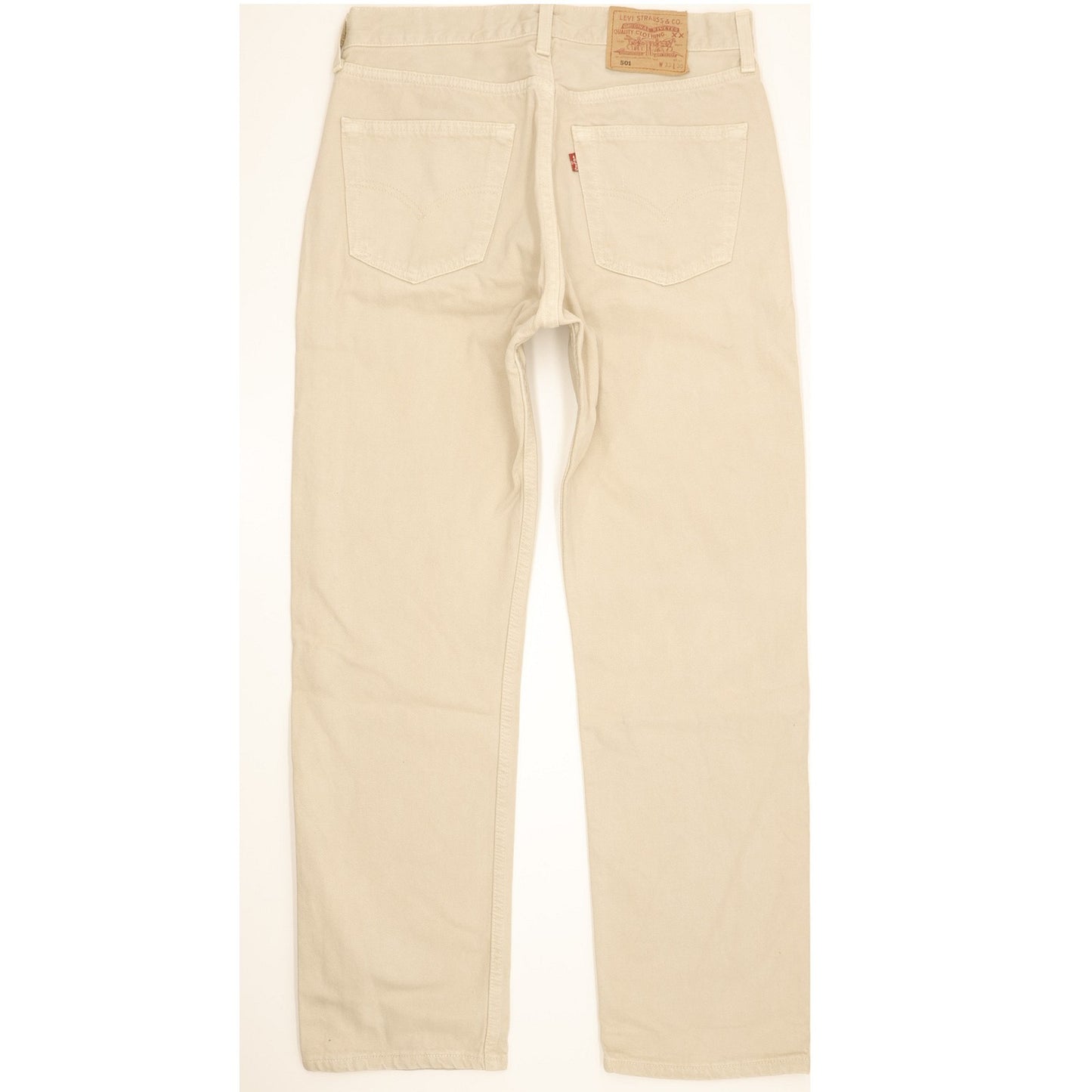 Levi's 501 Made in USA Men Beige Straight Regular Jeans W32 L30