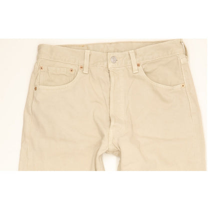 Levi's 501 Made in USA Men Beige Straight Regular Jeans W32 L30