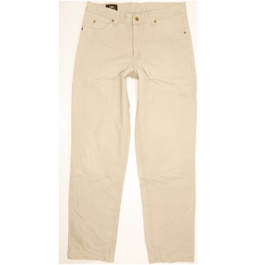 Lee Kansas Men Beige Straight Regular Jeans W34 L34