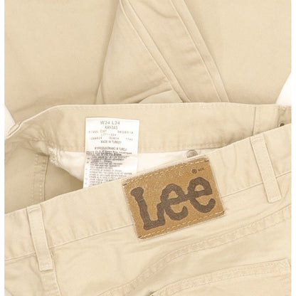 Lee Kansas Men Beige Straight Regular Jeans W34 L34