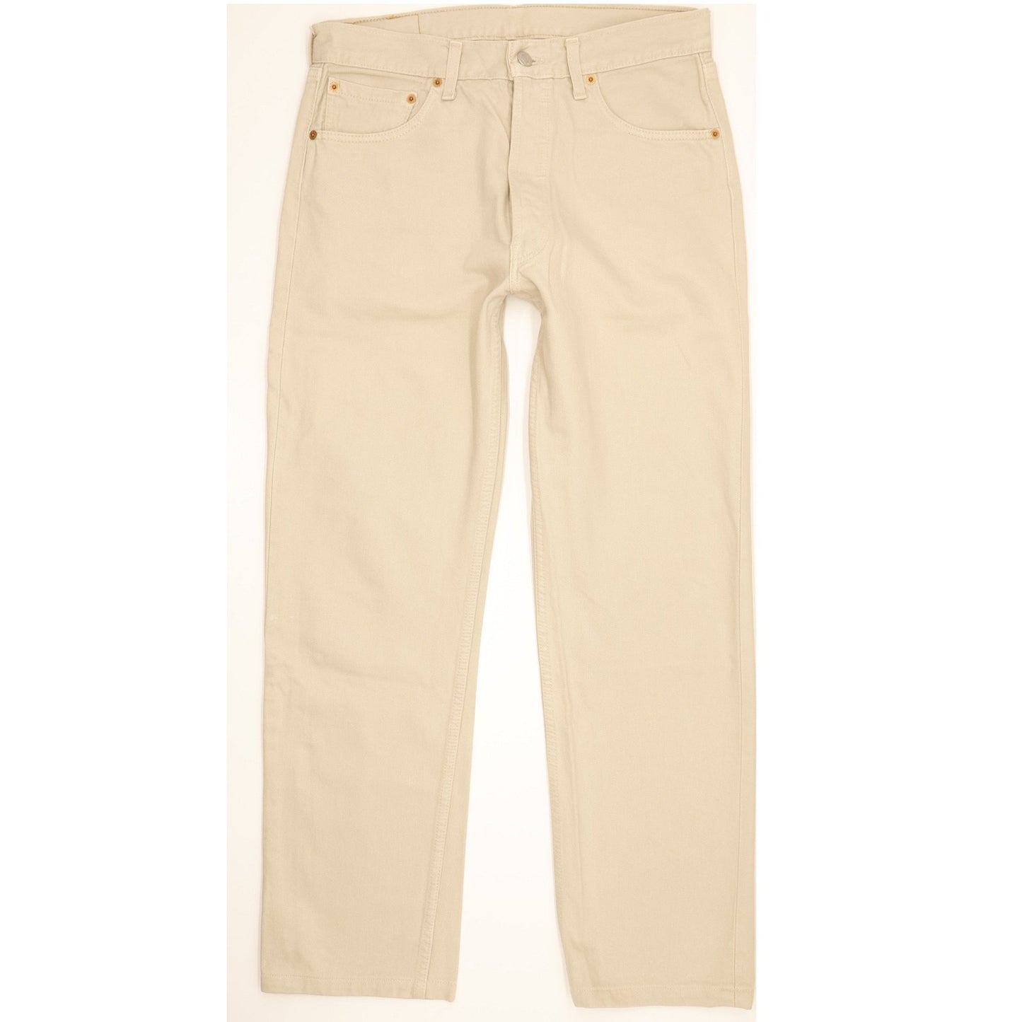 Levi's 501 Men Beige Straight Regular Jeans W33 L29