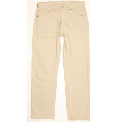 Levi's 501 Men Beige Straight Regular Jeans W33 L29
