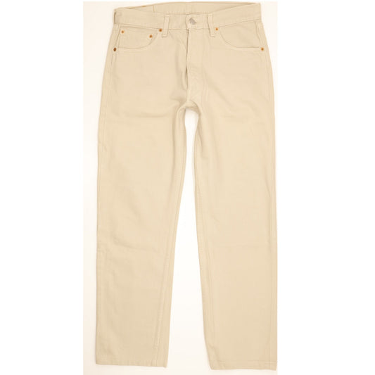 Levi's 501 Men Beige Straight Regular Jeans W33 L29