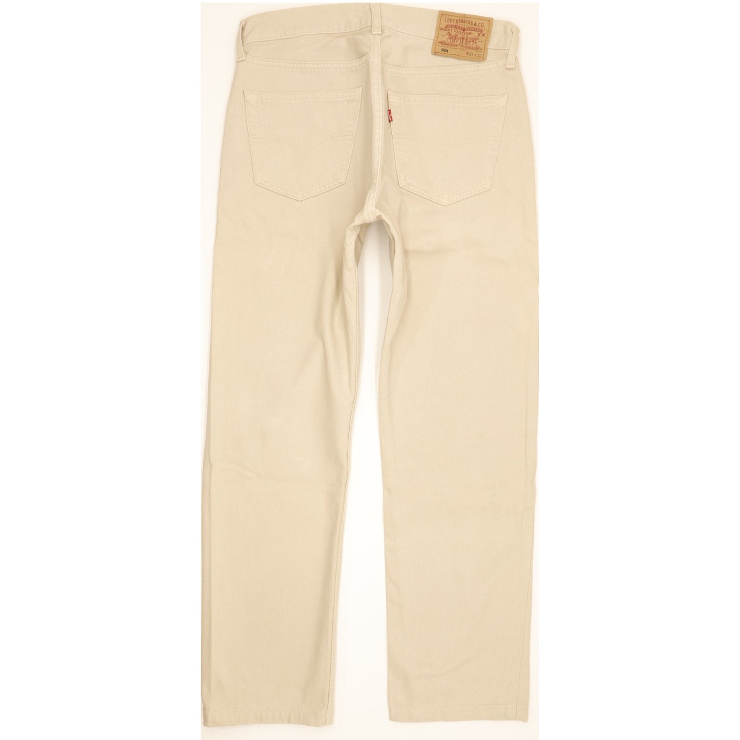 Levi's 501 Men Beige Straight Regular Jeans W33 L29