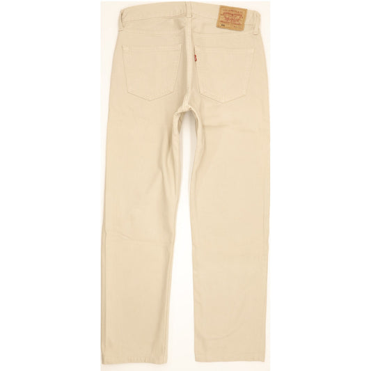 Levi's 501 Men Beige Straight Regular Jeans W33 L29