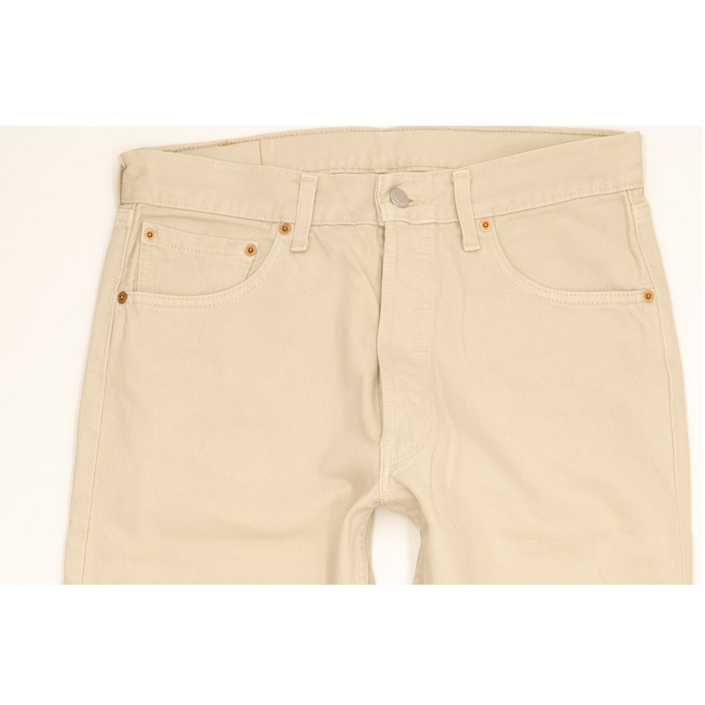 Levi's 501 Men Beige Straight Regular Jeans W33 L29