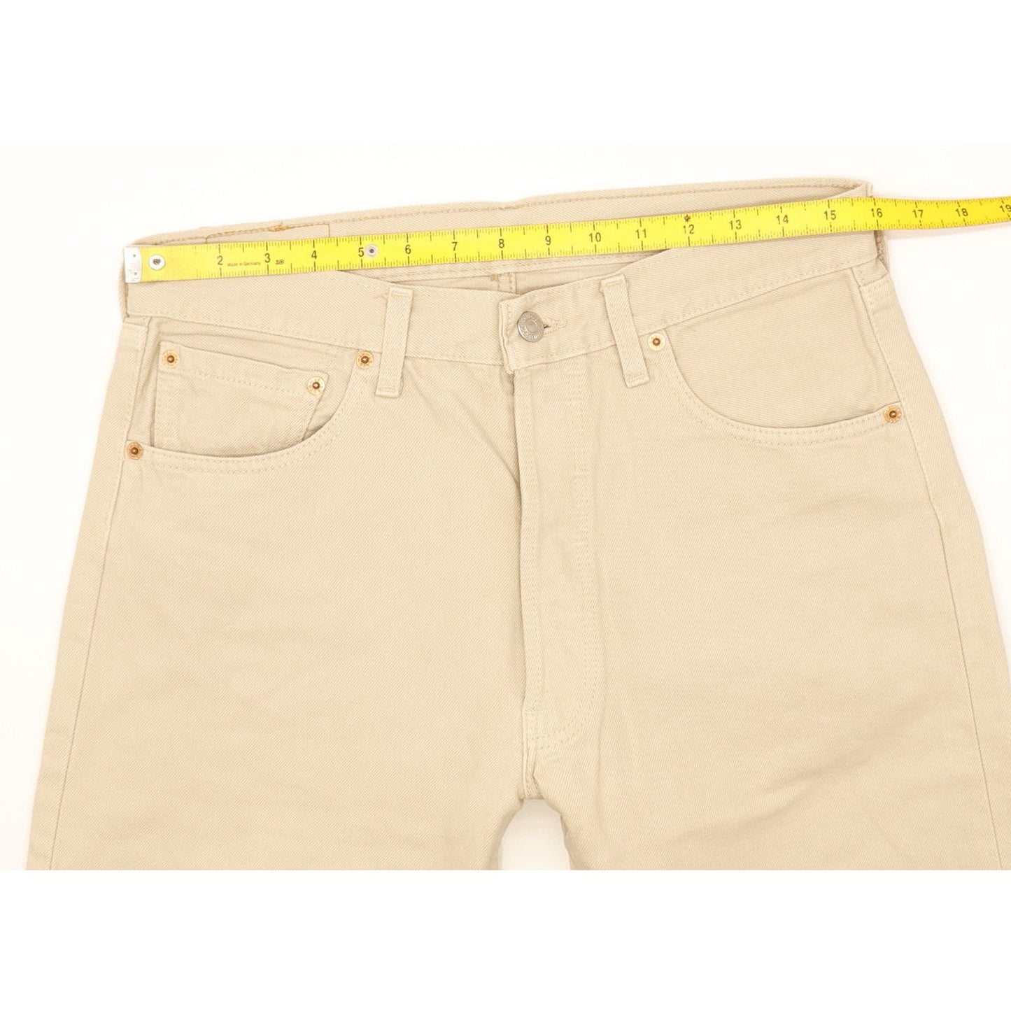 Levi's 501 Men Beige Straight Regular Jeans W33 L29