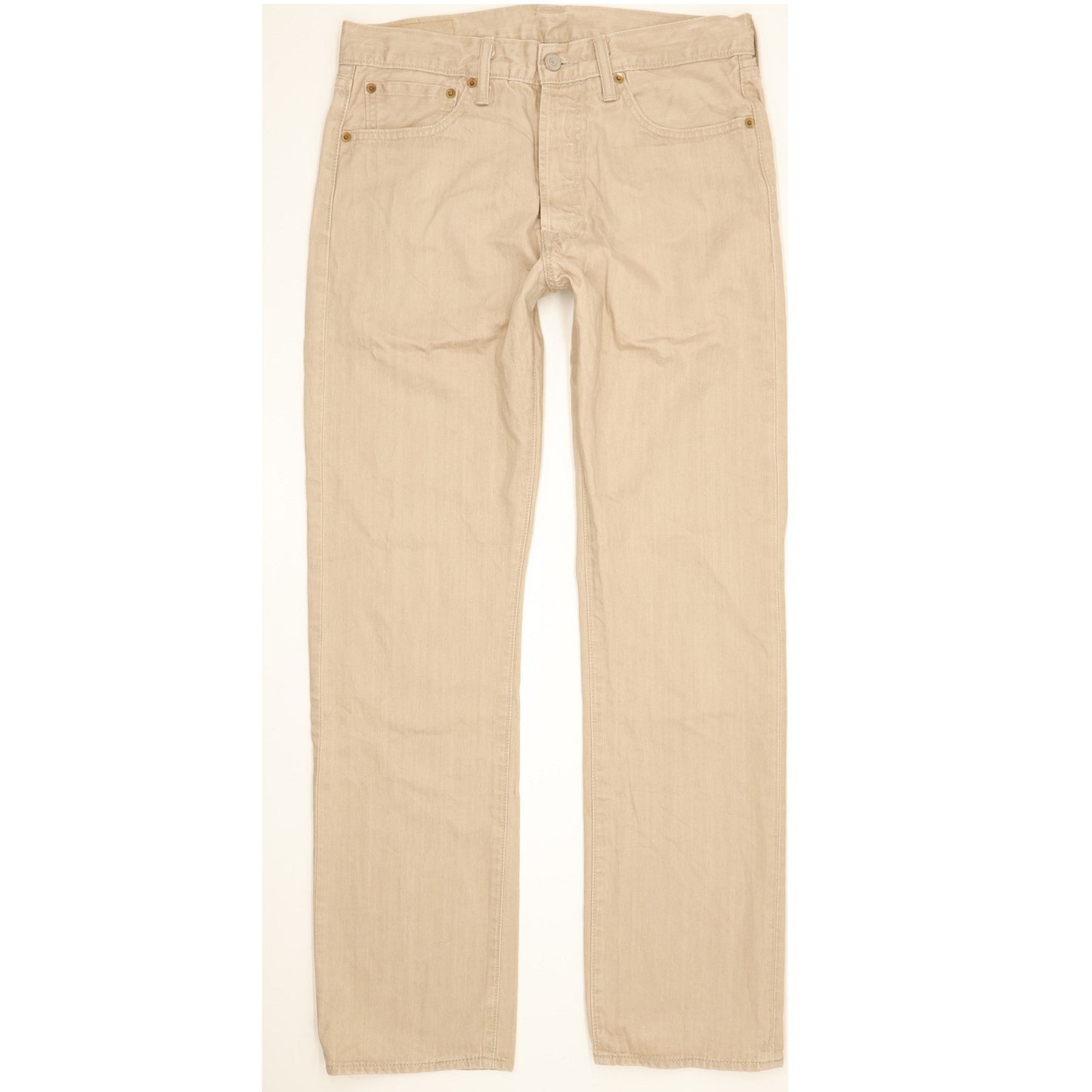 Levi's 501 Men Beige Straight Regular Jeans W32 L31