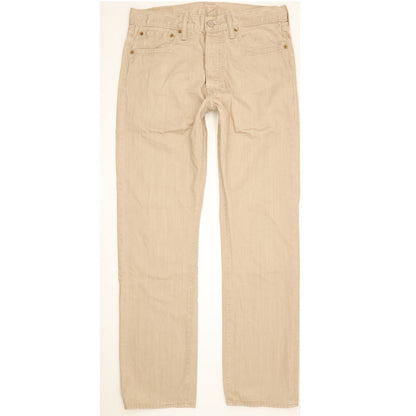 Levi's 501 Men Beige Straight Regular Jeans W32 L31