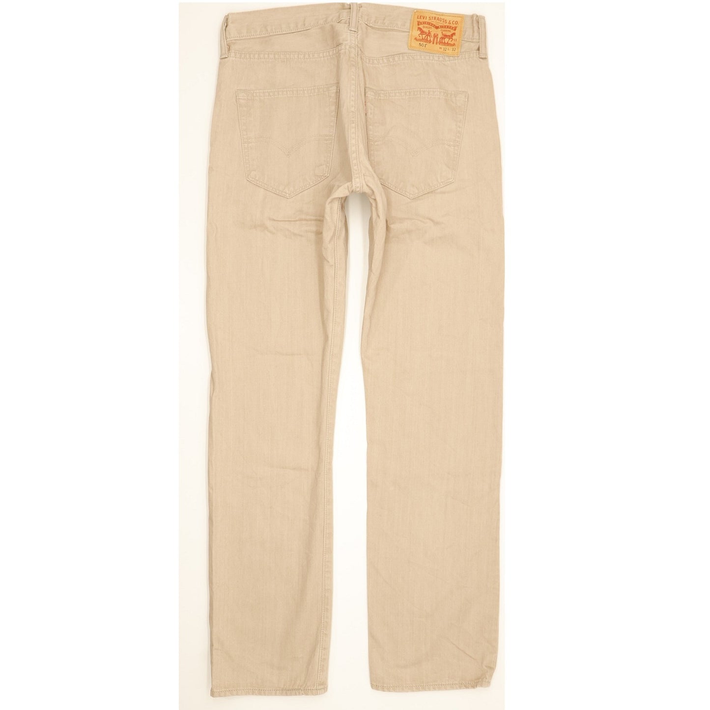 Levi's 501 Men Beige Straight Regular Jeans W32 L31