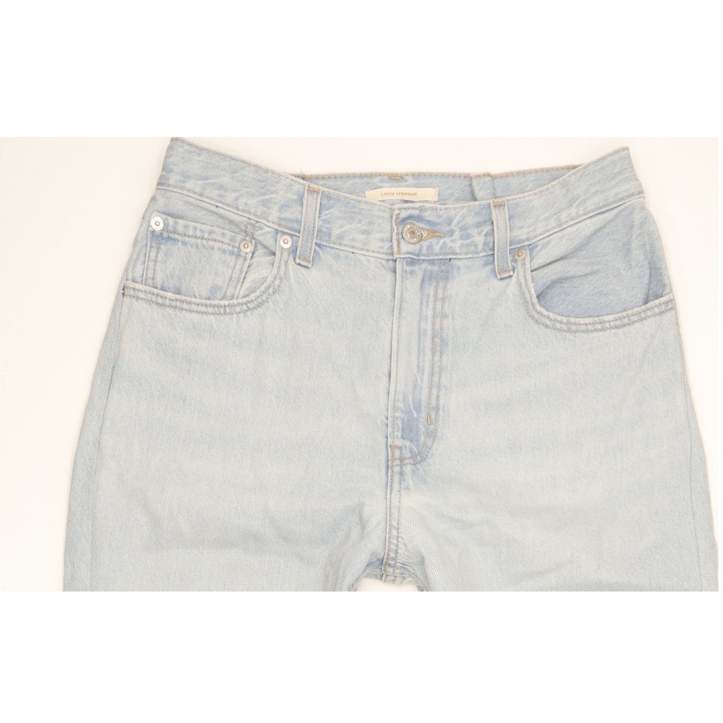 Levi's Blue Straight Loose Jeans High Waisted W28 L28