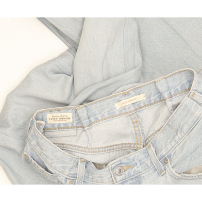 Levi's Blue Straight Loose Jeans High Waisted W28 L28