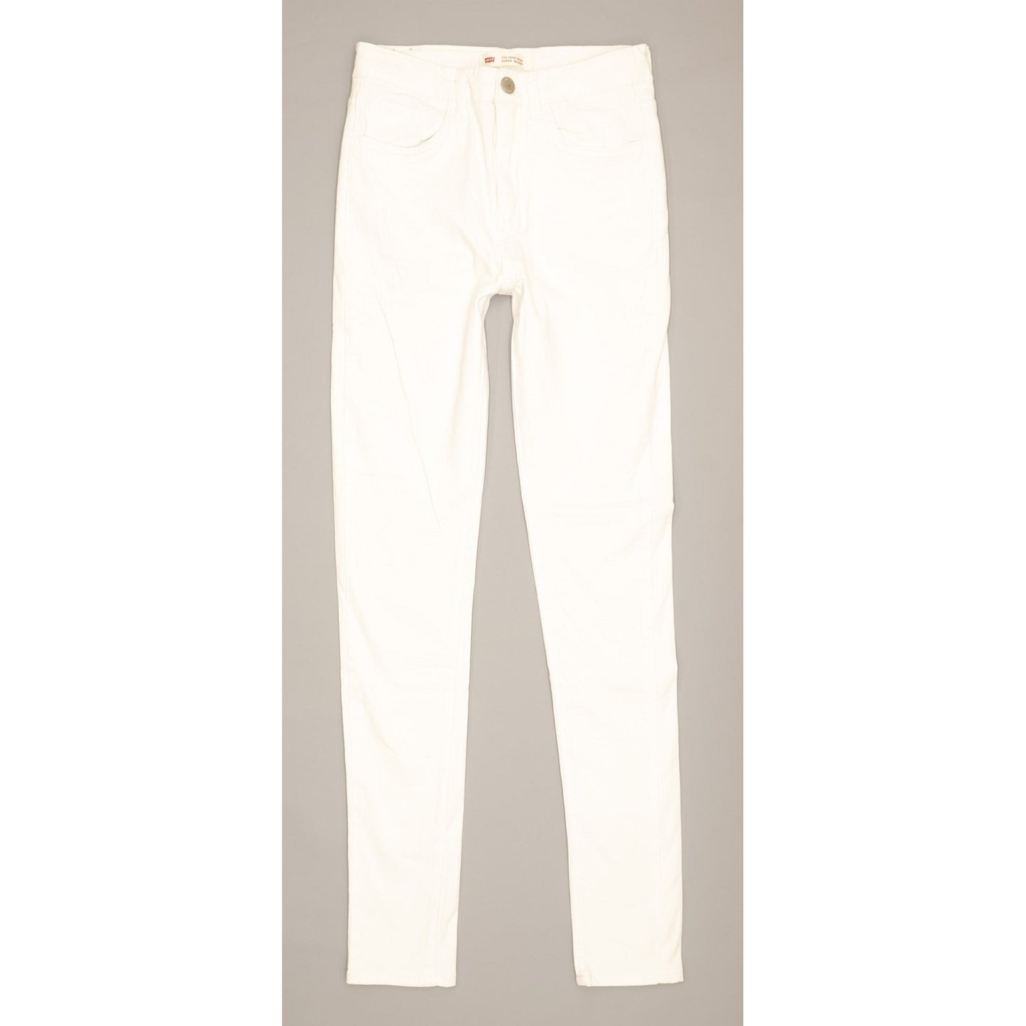 Levi's 720 Girls Women White Skinny Slim Stretch Jeans W24 L29