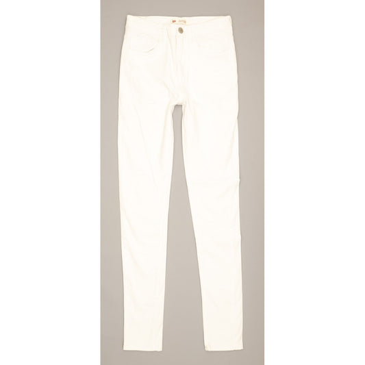 Levi's 720 Girls Women White Skinny Slim Stretch Jeans W24 L29