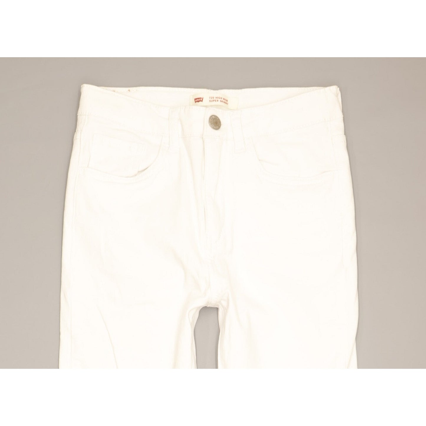 Levi's 720 Girls Women White Skinny Slim Stretch Jeans W24 L29