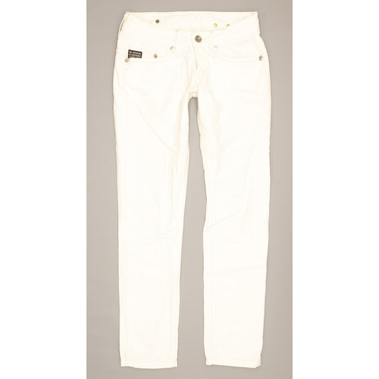 G-Star Midge Women White Skinny Slim Stretch Jeans W25 L29