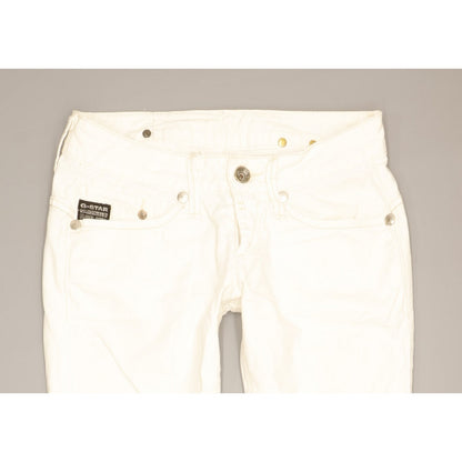 G-Star Midge Women White Skinny Slim Stretch Jeans W25 L29