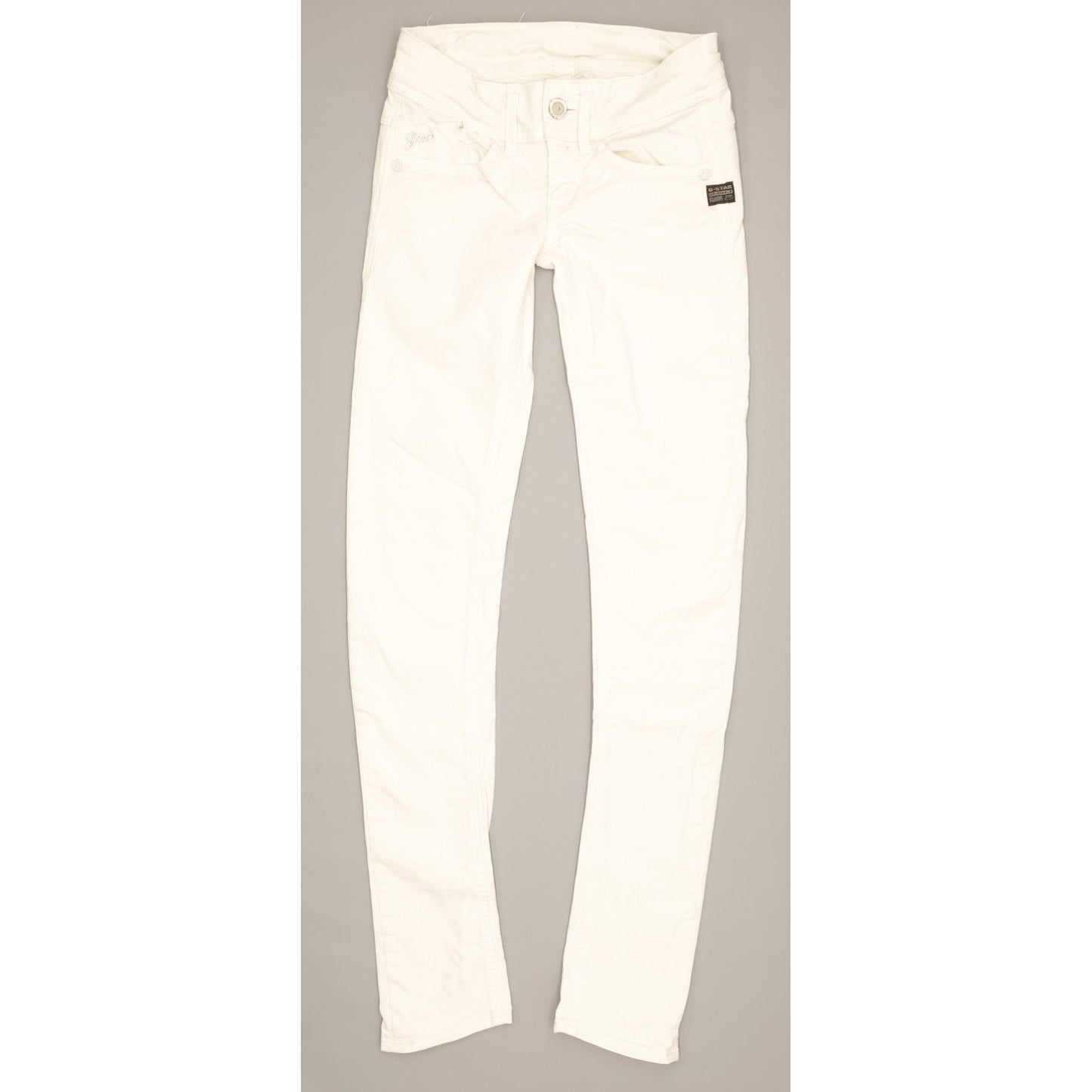 G-Star Lynn Women White Skinny Slim Stretch Jeans W23 L30