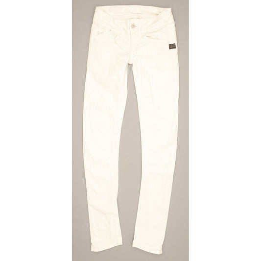 G-Star Lynn Women White Skinny Slim Stretch Jeans W23 L30