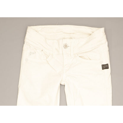 G-Star Lynn Women White Skinny Slim Stretch Jeans W23 L30