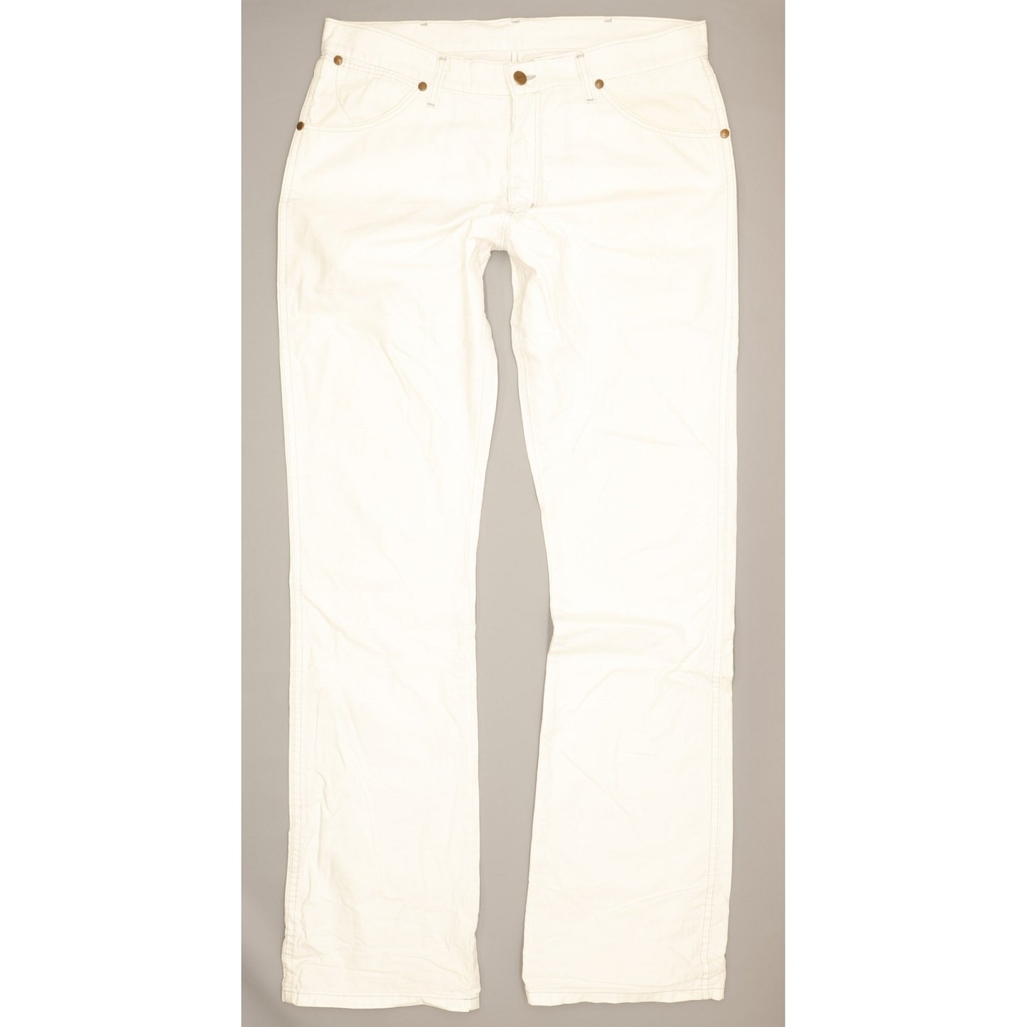 Wrangler Dayton Men White Bootcut Regular Jeans W34 L36