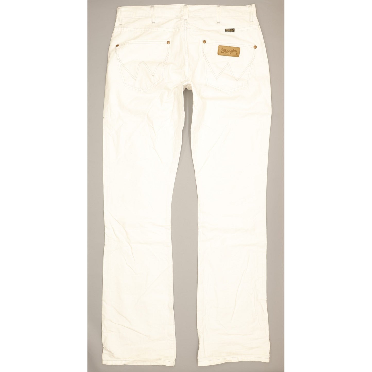 Wrangler Dayton Men White Bootcut Regular Jeans W34 L36