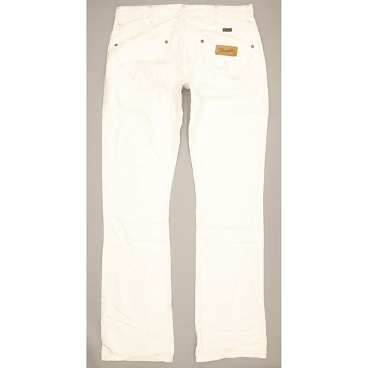 Wrangler Dayton Men White Bootcut Regular Jeans W34 L36